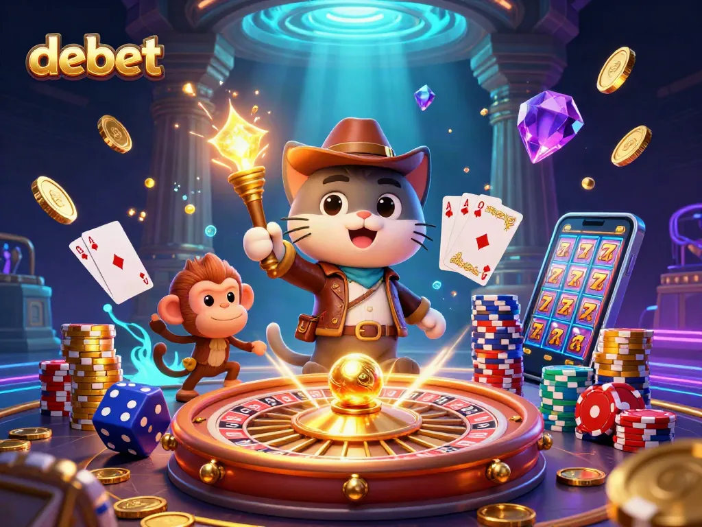 Engage in thrilling gameplay at debet, discovering treasures with our cartoon explorer and monkey companion.