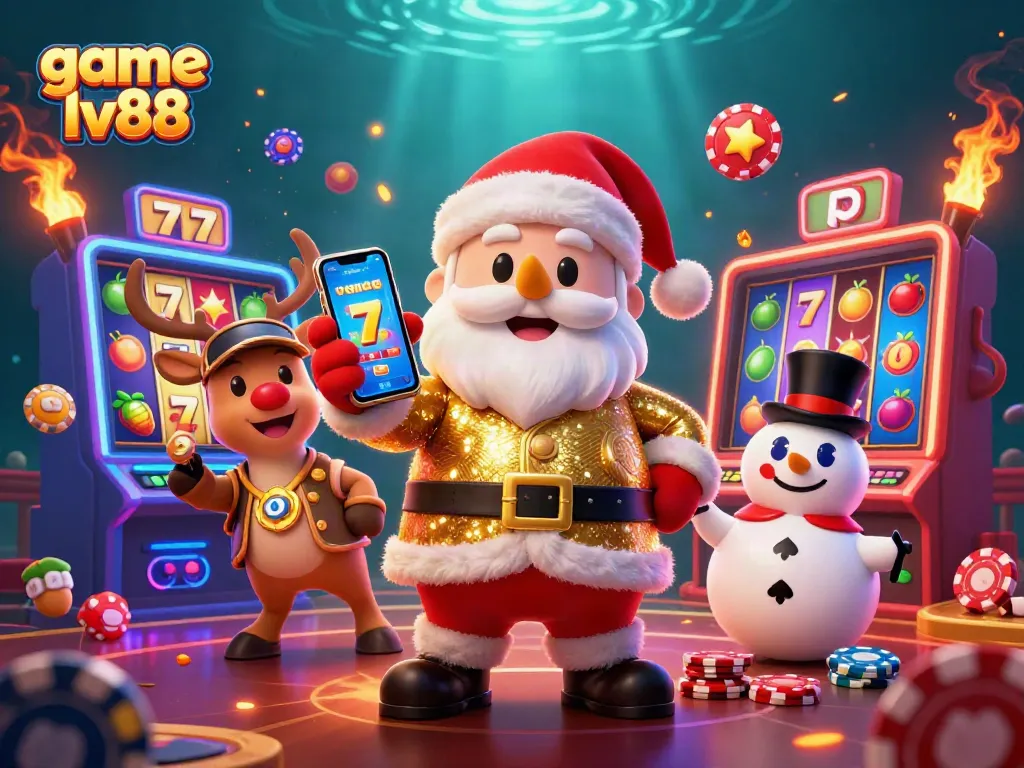 Experience thrilling jackpots with game lv88 in this vibrant casino scene filled with excitement.