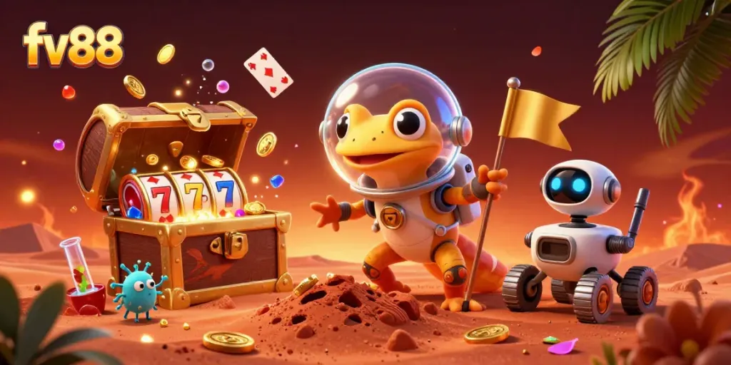 Play exciting games at fv88's vibrant virtual casino, featuring captivating Martian themes!