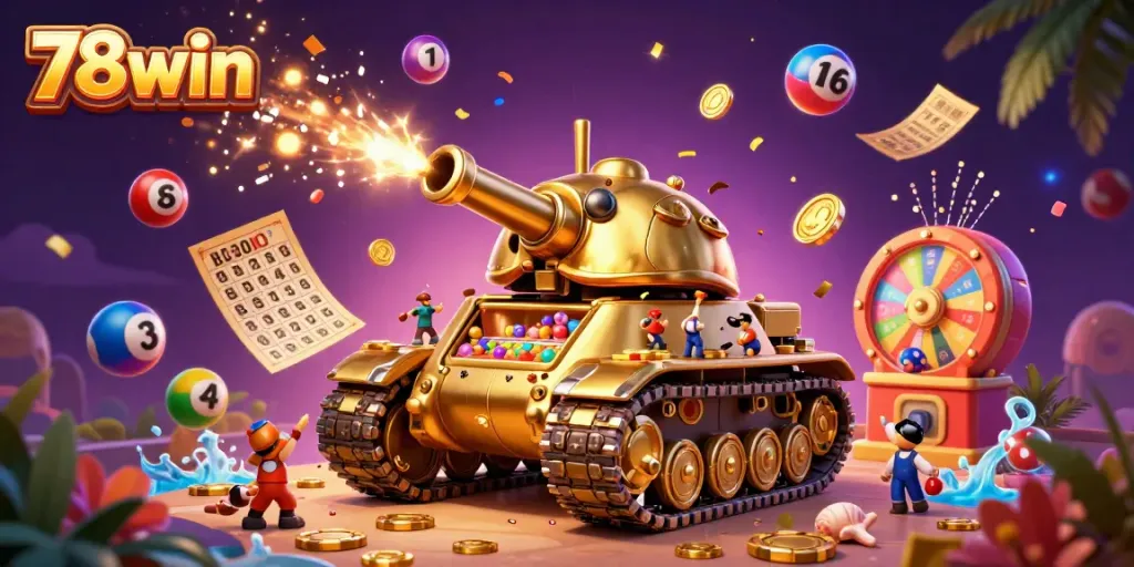 Experience thrilling adventures in 78win casino with vibrant gaming elements dynamically scattered.