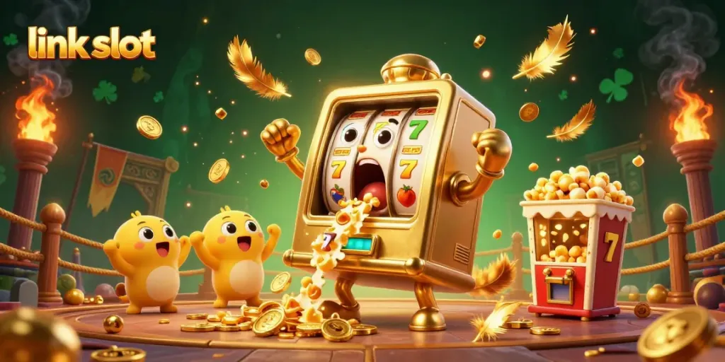 Experience thrilling wins with link slot, where a joyous slot machine hits the jackpot!