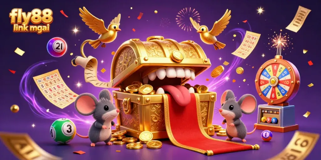 Engage with the vibrant world of fly88 link mới, showcasing adventure and excitement in a dynamic casino-themed scene.