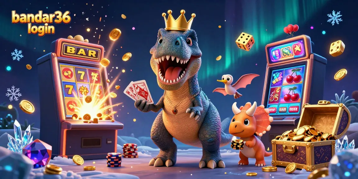 Bisnis bandar36 login: Kemenangan jackpot dengan karakter dinosaurus yang lucu dan mesin slot