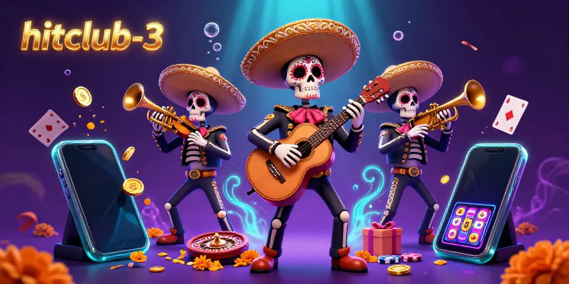 Experience the vibrant energy of hitclub-3 with a mariachi band and thrilling slot game elements.