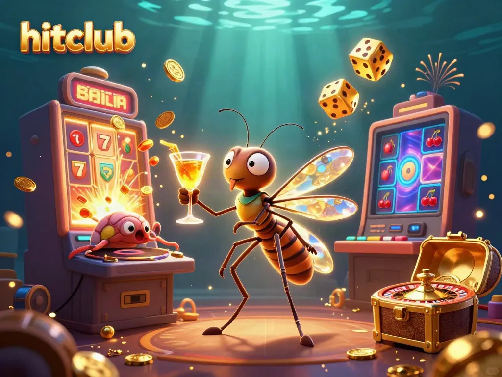 Experience hitclub's immersive casino world with a lively mascot, DJ, and dynamic games.