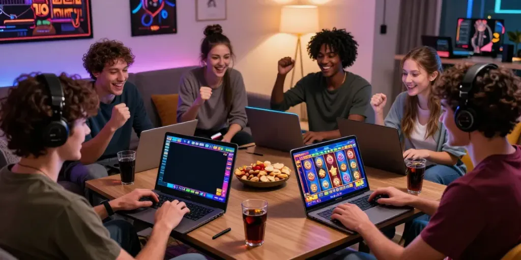 Pemain tuan88 menikmati pengalaman slot online dalam suasana hangat dan ceria.