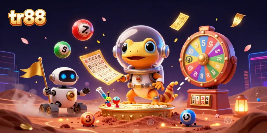 Experience thrilling moments at the tr88 casino with a vibrant scene showcasing excitement and fun.