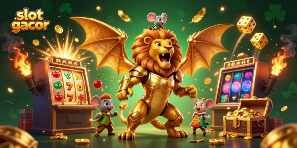 Slot gacor menggambarkan pengalaman bermain penuh keberuntungan dengan mesin slot dan petualangan fantastis.