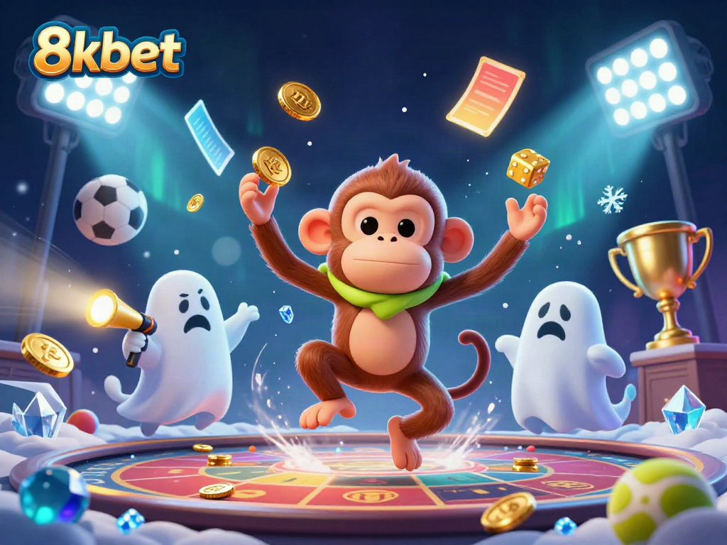 Experience thrilling betting adventures at 8kbet with playful ghosts and sports elements!