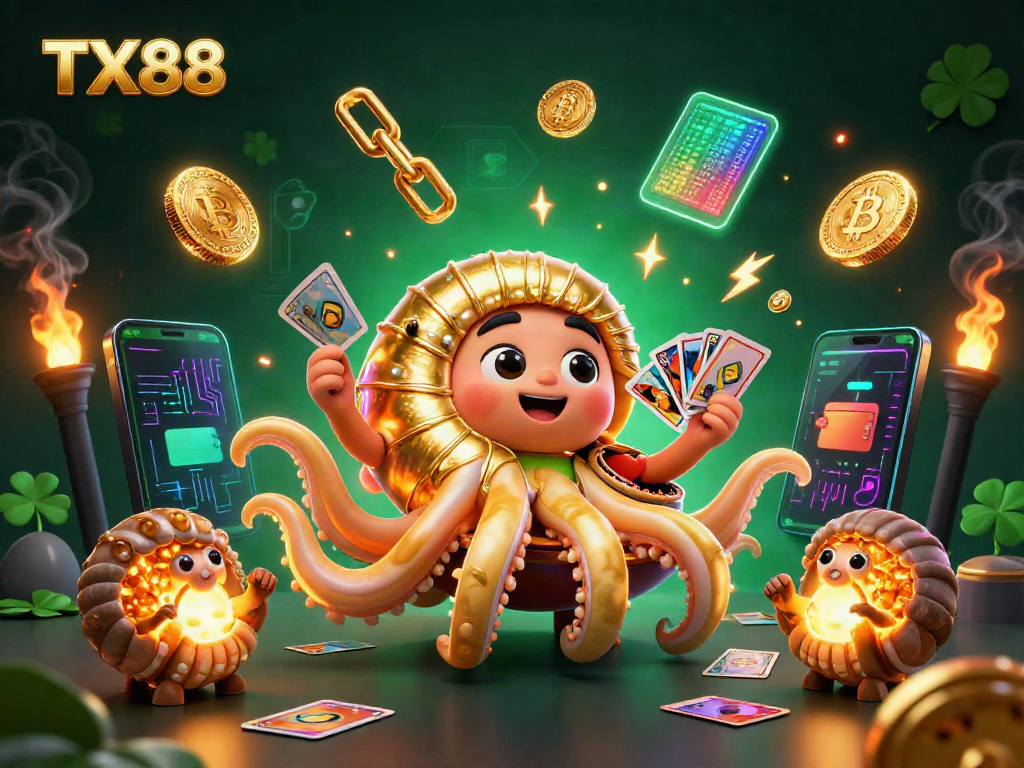 Engage in thrilling gameplay with TX88 as a giant nautilus and ammonites bring the casino to life.