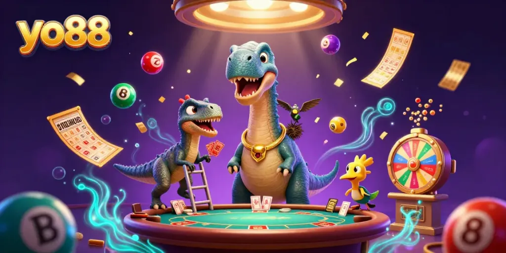 yo88 engaging players with thrilling lottery and bingo games in a vibrant casino scene