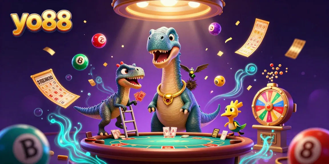 yo88 engaging players with thrilling lottery and bingo games in a vibrant casino scene