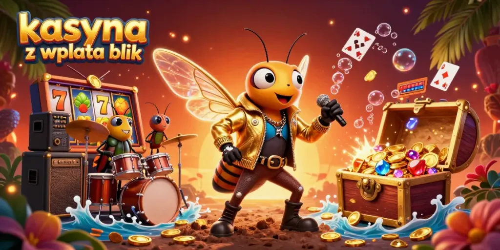 Experience thrilling kasyna z wplata blik with electric characters and gaming elements in a vibrant 3D scene.