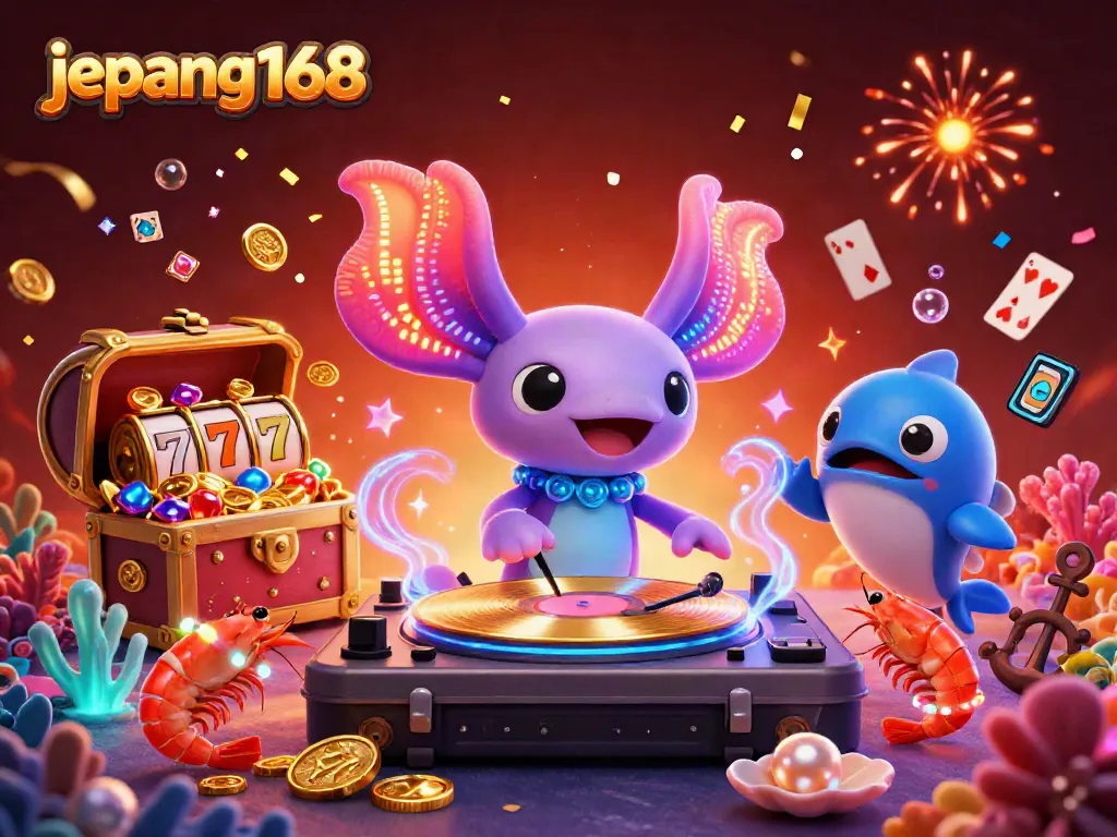 Engage with jepang168's vibrant online gaming experience featuring dynamic casino elements and lively characters.
