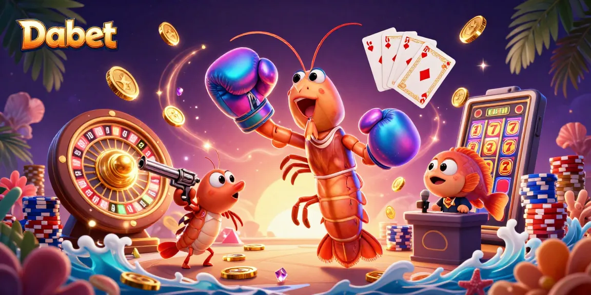 Dabet powers up the casino universe with vibrant 3D characters and colorful gaming elements.