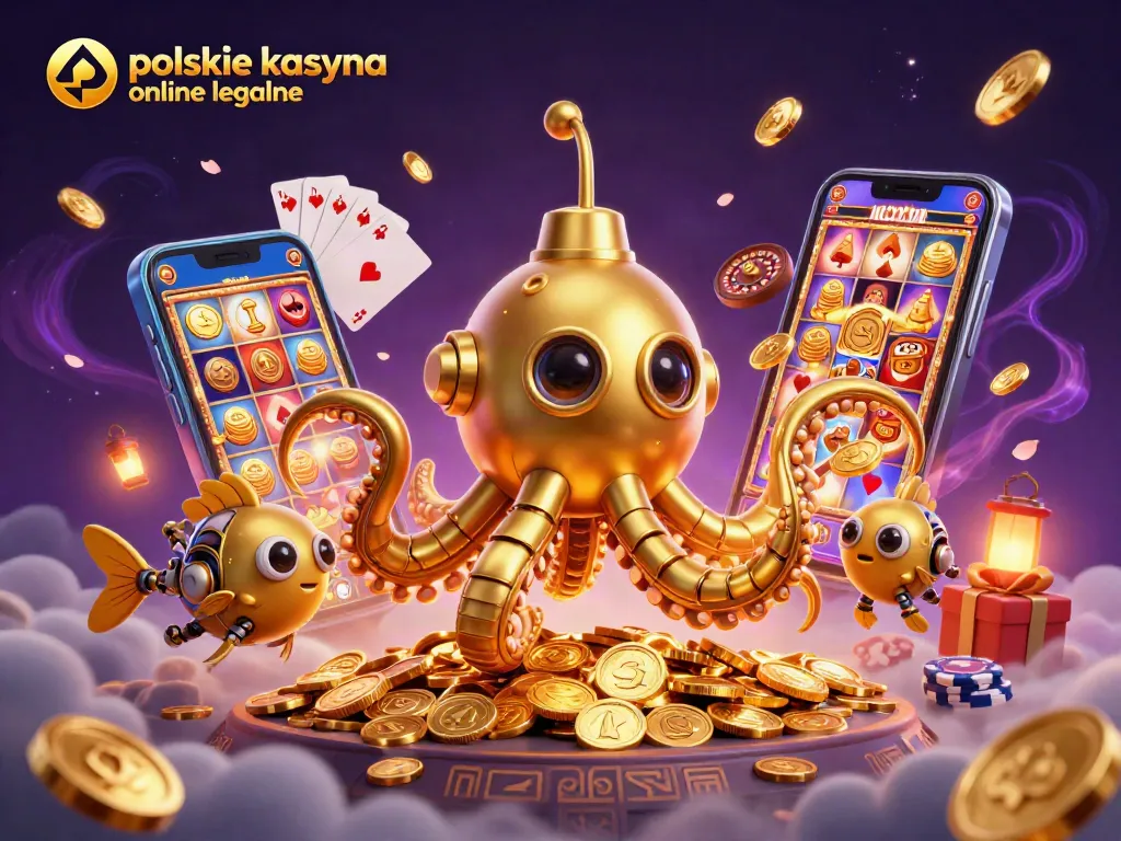 Engage in polskie kasyna online legalne with vibrant 3D illustration showcasing exciting casino elements.